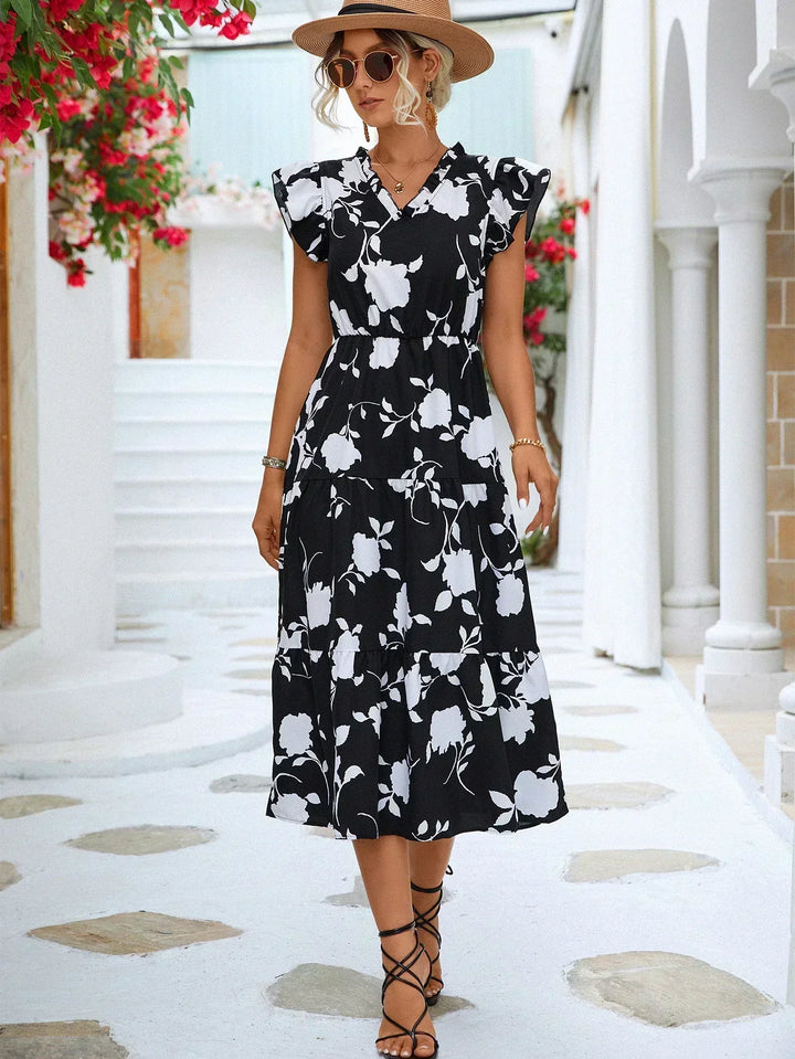 Levoire | Robe d'été élégante avec imprimé