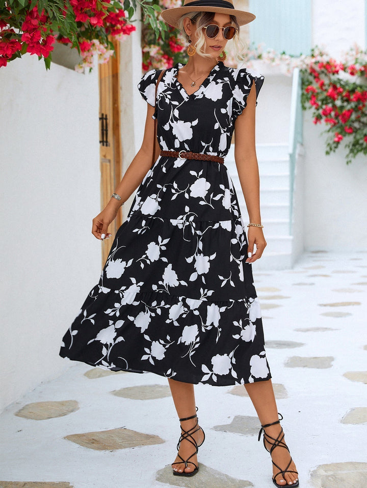 Levoire | Robe d'été élégante avec imprimé
