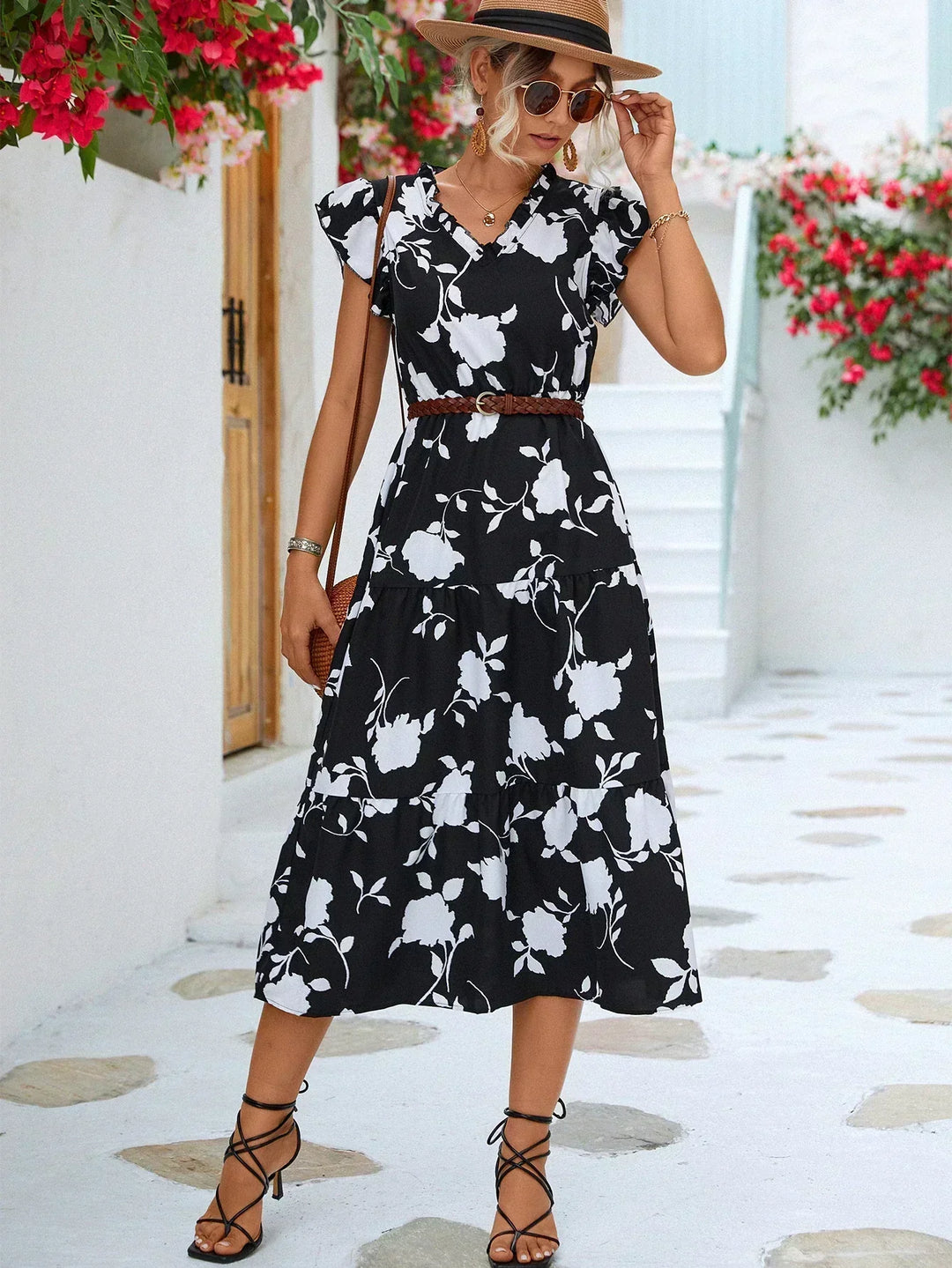 Levoire | Robe d'été élégante de haute qualité Noir