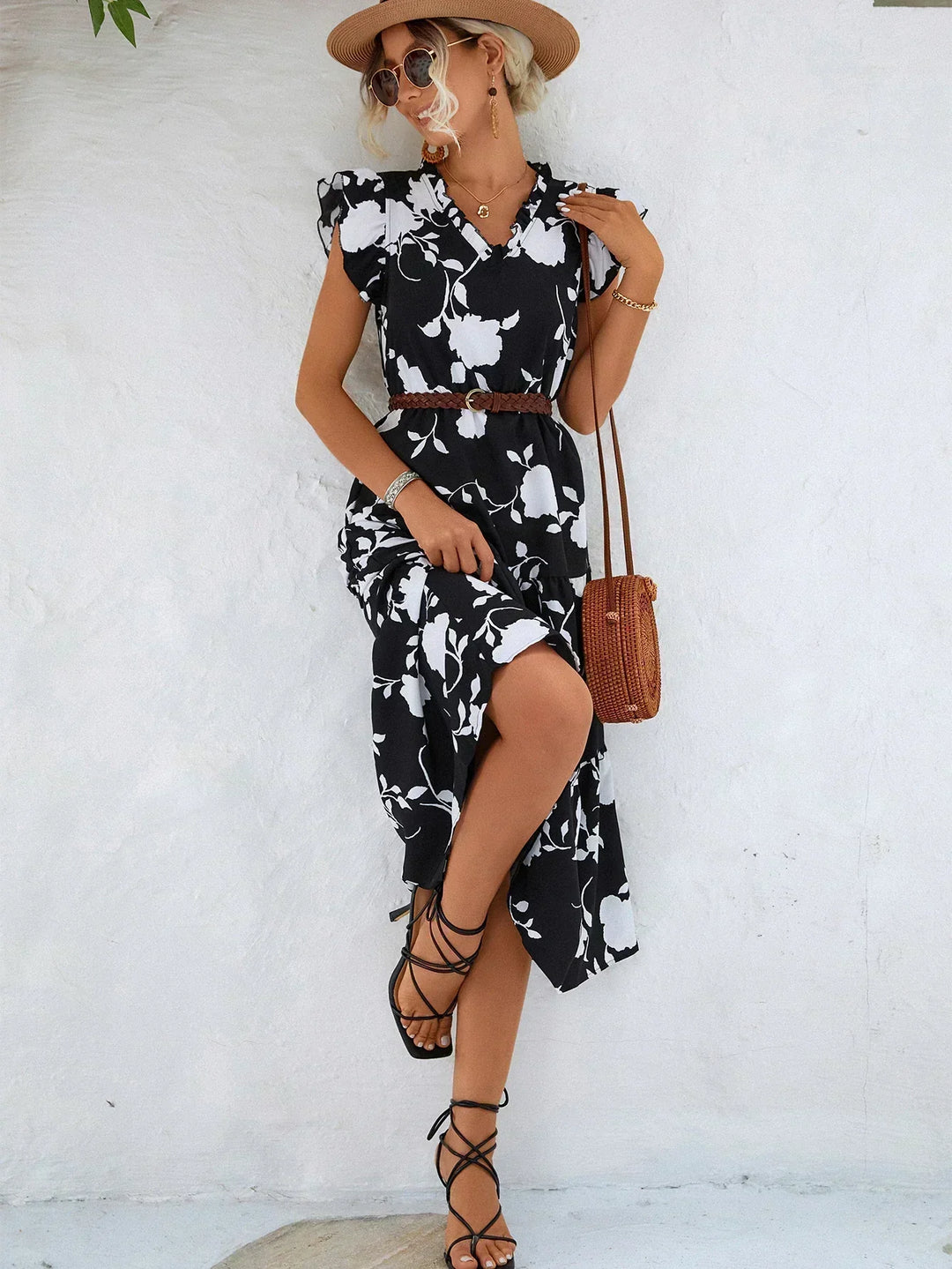 Levoire | Robe d'été élégante avec imprimé