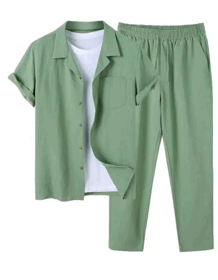 Levoire | Chemise Et Pantalon Ensemble D'Été Pour Hommes