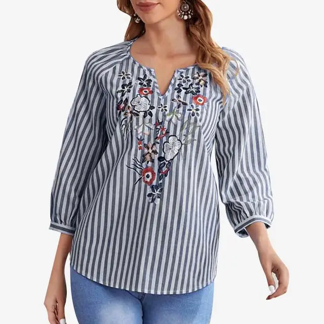 Levoire | Chemise Hydrangea De Location Bleu profond