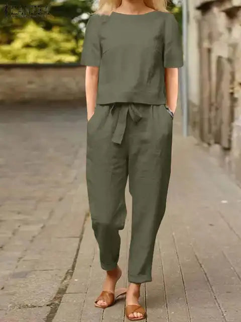 Levoire | Femme Ensemble deux pièces Vert armée