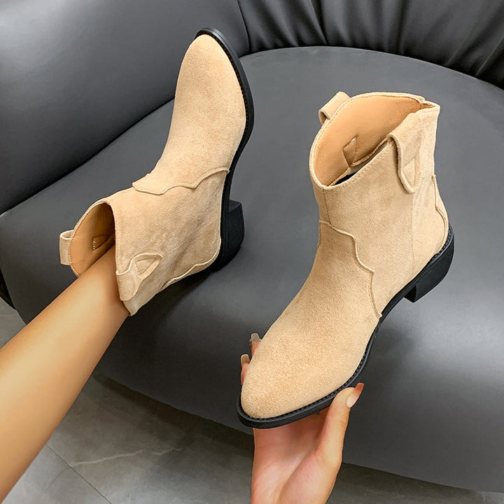 Levoire | Bottes en cuir suédé à chevilles