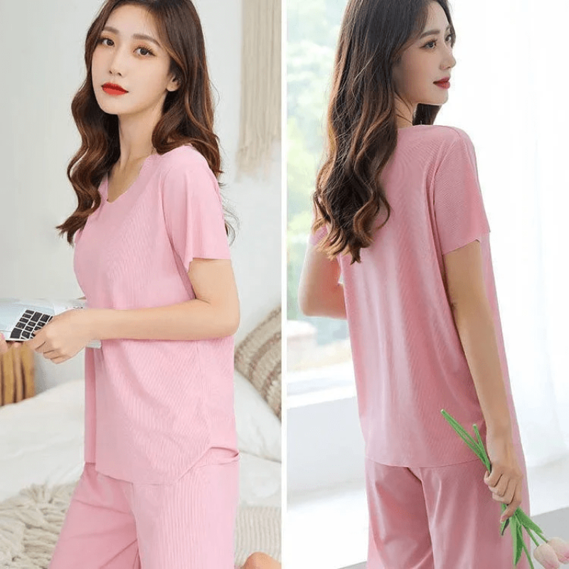 Levoire | T-Shirt Et Pantalon En Soie