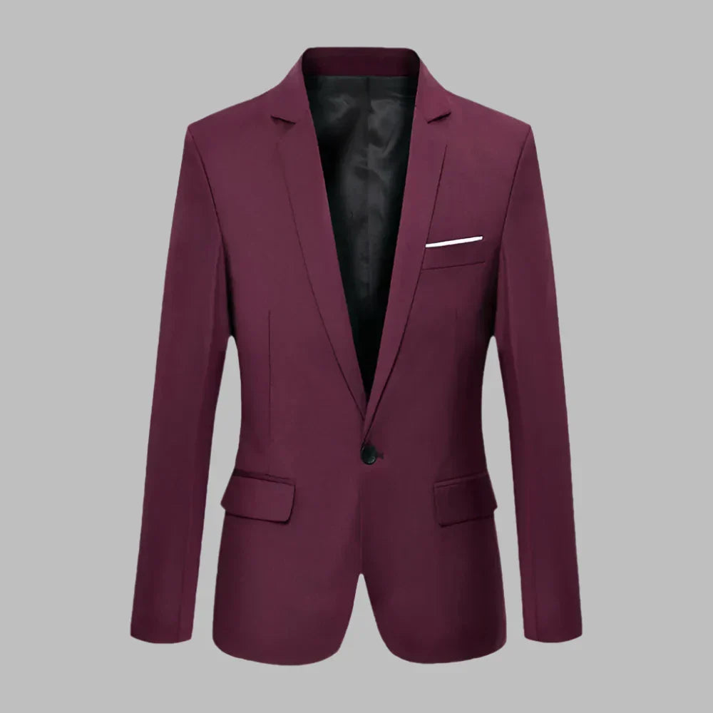 Levoire | Veste De Bureau Pour Hommes Pour Un Usage Quotidien Rouge vin