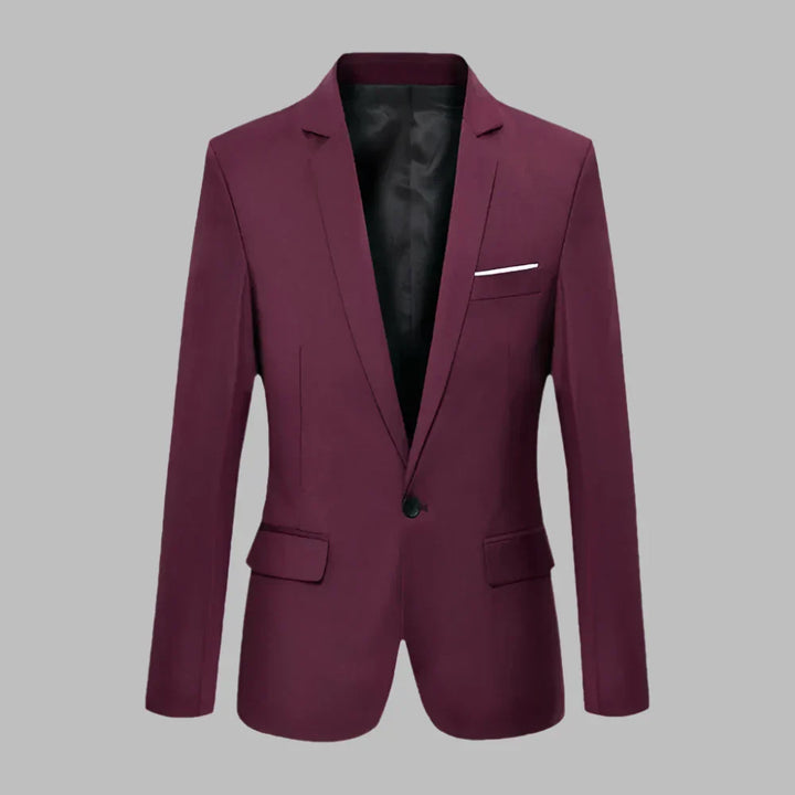 Levoire | Veste De Bureau Pour Hommes Pour Un Usage Quotidien Rouge vin