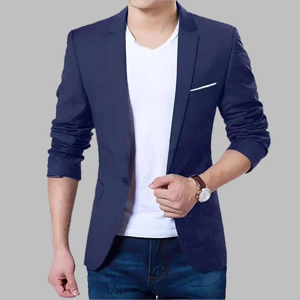 Levoire | Veste De Bureau Pour Hommes Pour Un Usage Quotidien Bleu