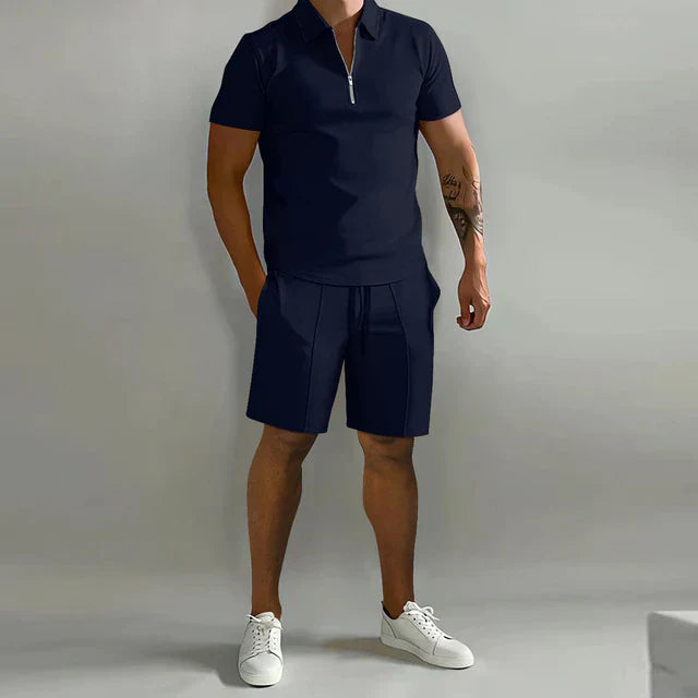 Levoire | Ensemble Polo Et Short À Deux Pièces Pour La Tenue D'Été Masculine merensini