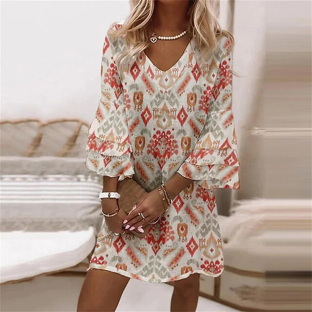 Levoire | Robe Imprimée Luxe Pour Femmes Rot