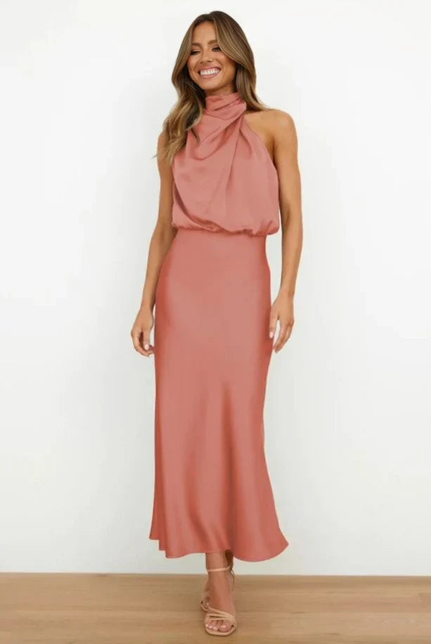 Levoire | Élégante Robe De Cocktail Rosa