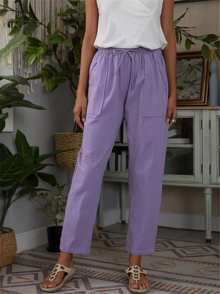 Levoire | Pantalon Uni Lilas