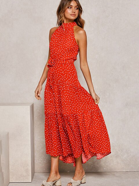 Levoire | Robe Longue Tendance Pour Femmes Avec Col Rot