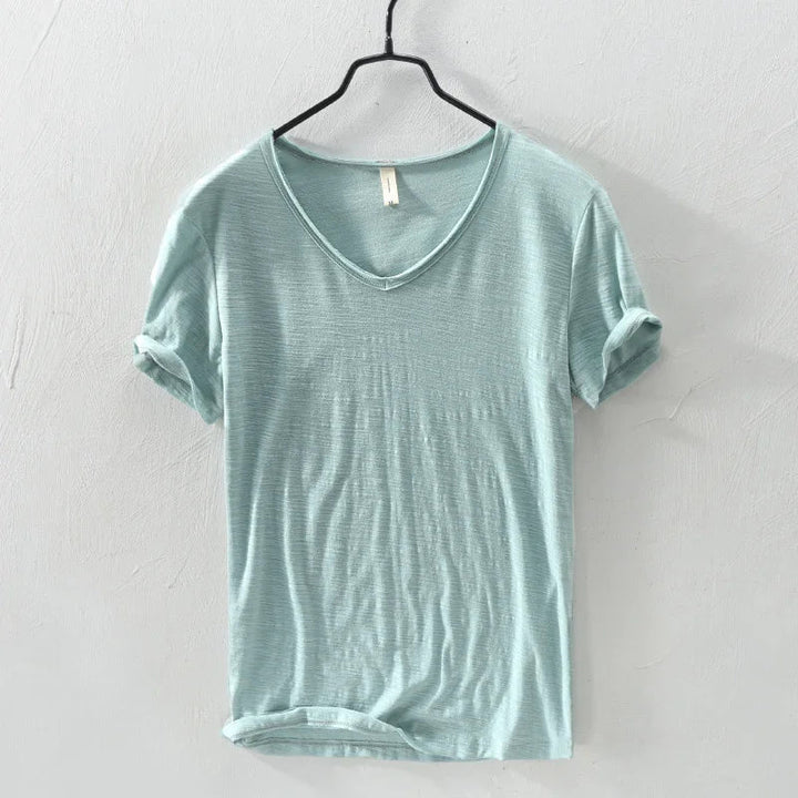 Levoire | T-Shirt Col V Intemporel Hommes