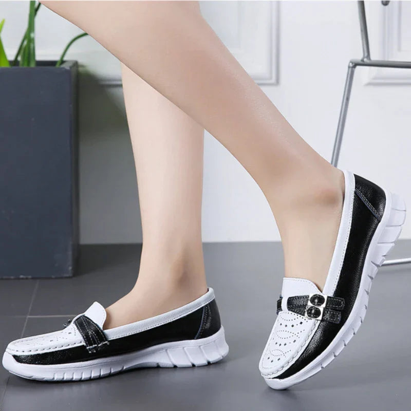 Levoire | Mocassins Pour Femmes Confortables Avec Détail De Ceinture