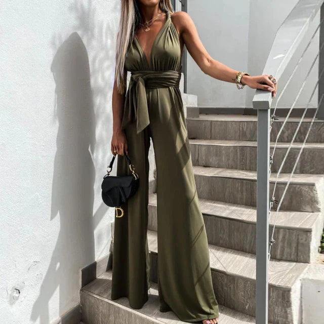 Levoire | Combinaison Sexy Avec Ceinture Vert