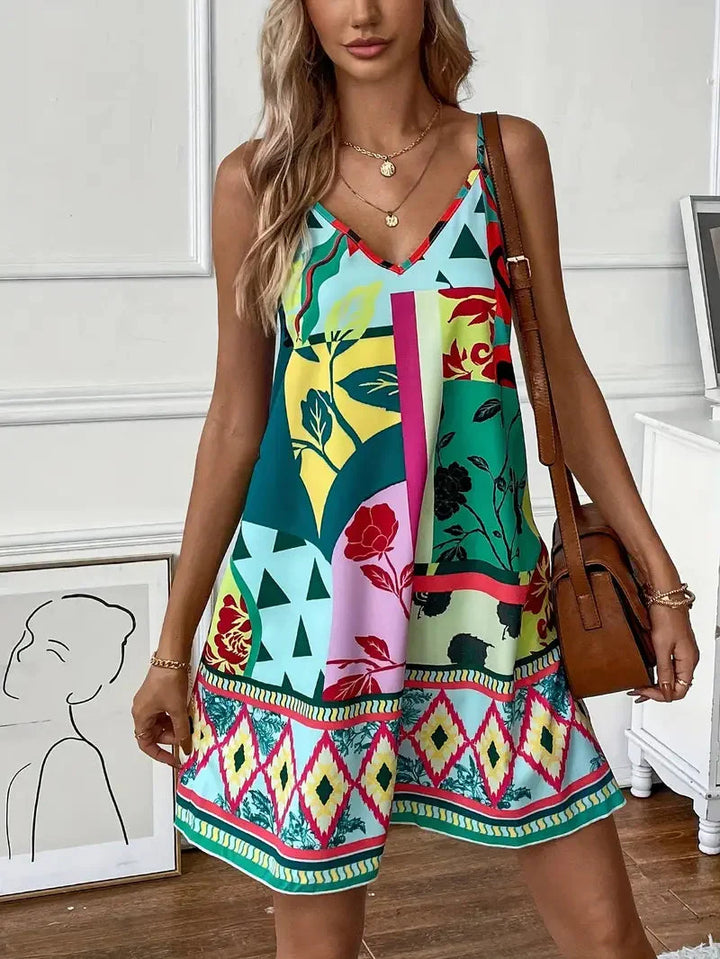 Levoire | Robe D'Été, Style Boho, Sans Manches, Robe Mini, Robe De Soleil