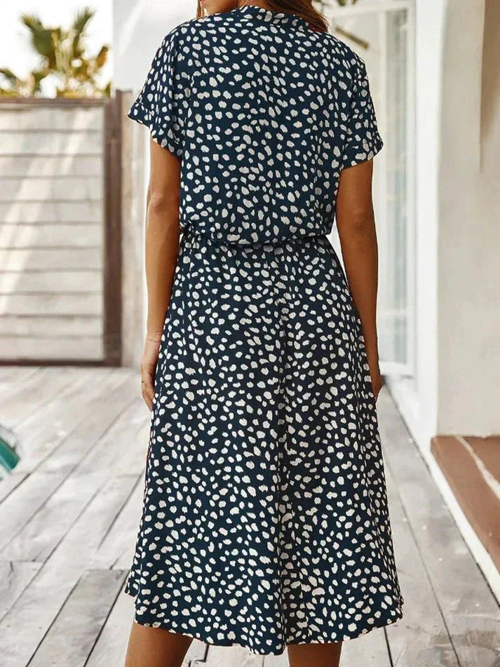 Levoire | Robe Midi À Manches Courtes Robe De Plage