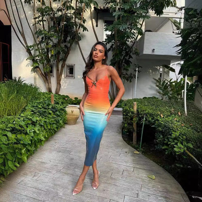 Levoire | Sans Manches Brillant Paillettes Robe Midi Robe