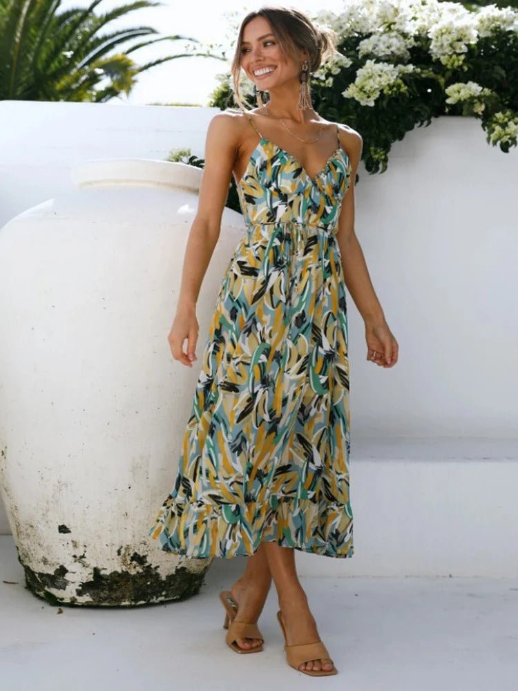 Levoire | Robe Midi Sans Manches Robe De Soleil