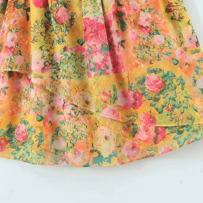 Levoire | Robe À Bretelles Spaghetti Coupe Décontractée Robe Fleurie Mini Robe