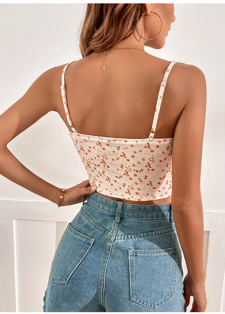 Levoire | Haut Été Crop Top Avec Imprimé Floral