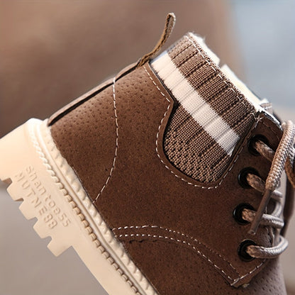 Levoire | Chaussures À Lacets Fleece Doublées Chaussures Pour Bébés Bottes Pour Enfants