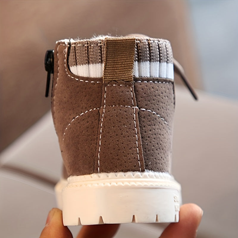 Levoire | Chaussures À Lacets Fleece Doublées Chaussures Pour Bébés Bottes Pour Enfants