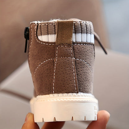 Levoire | Chaussures À Lacets Fleece Doublées Chaussures Pour Bébés Bottes Pour Enfants