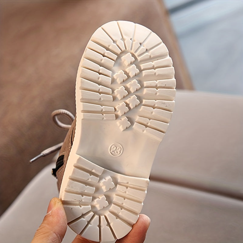 Levoire | Chaussures À Lacets Fleece Doublées Chaussures Pour Bébés Bottes Pour Enfants