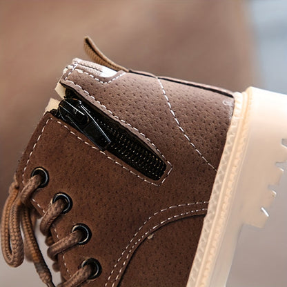 Levoire | Chaussures À Lacets Fleece Doublées Chaussures Pour Bébés Bottes Pour Enfants