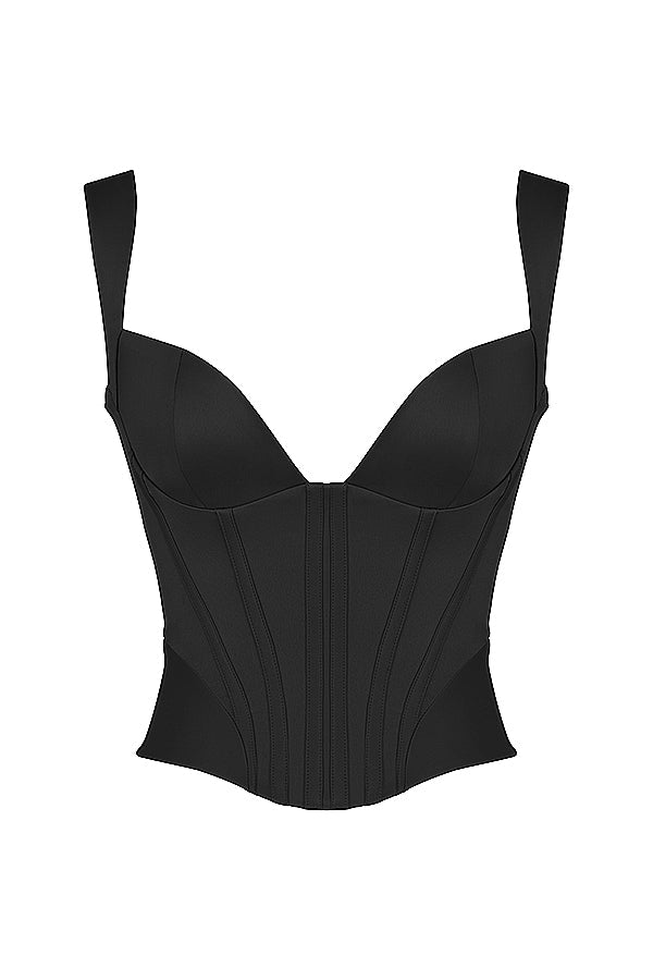 Levoire | Corset Satin Noir
