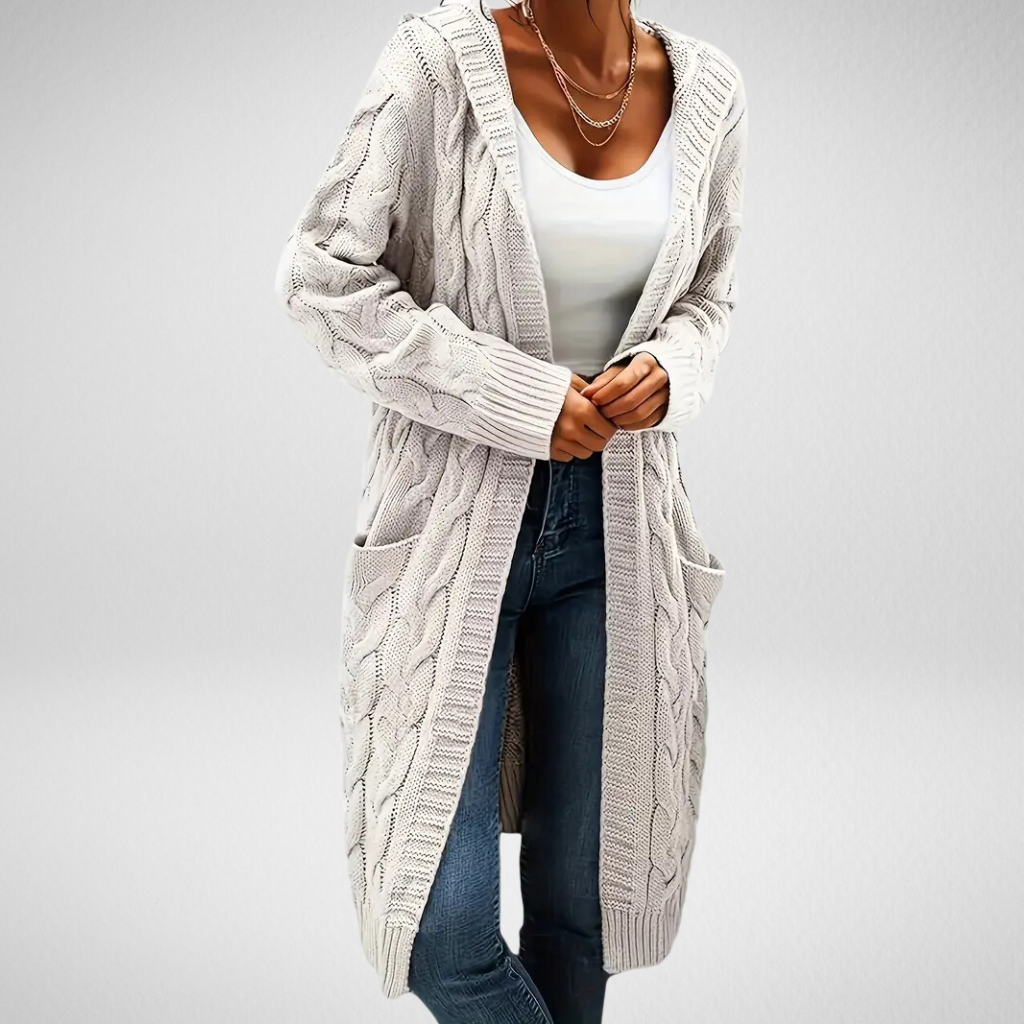 Levoire | Veste Douce Avec Capuche Et Poches abricot blanc