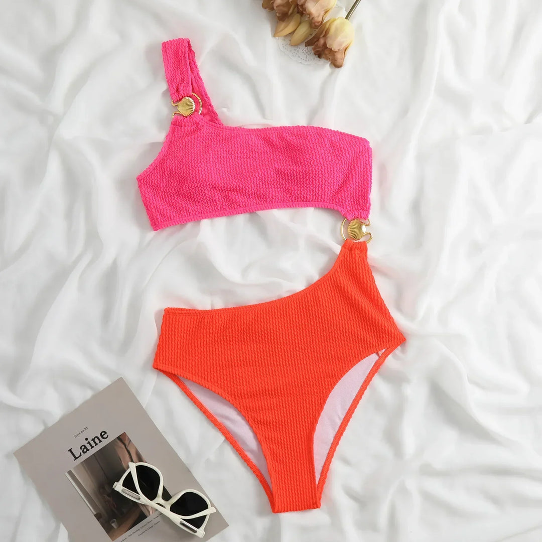 Levoire | Maillot Une Épaule Découpé Vêtements De Bain Pour Femmes