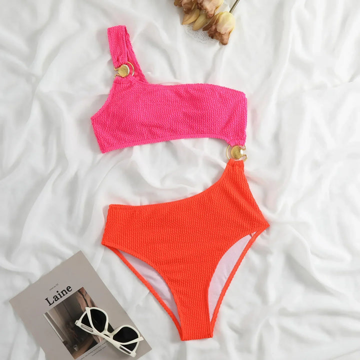 Levoire | Maillot Une Épaule Découpé Vêtements De Bain Pour Femmes