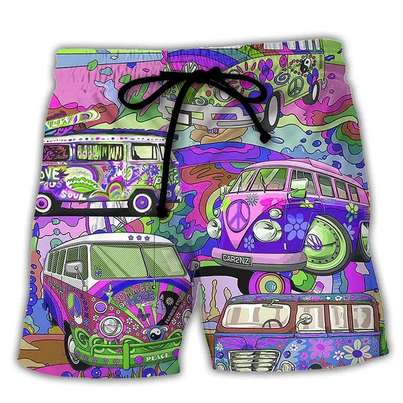 Levoire | Short De Bain À Cordon Pour Hommes Lilas