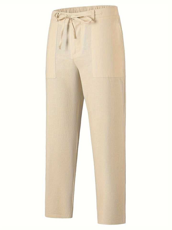 Levoire | Pantalons Cargo Doux En Mélange De Coton Et Lin
