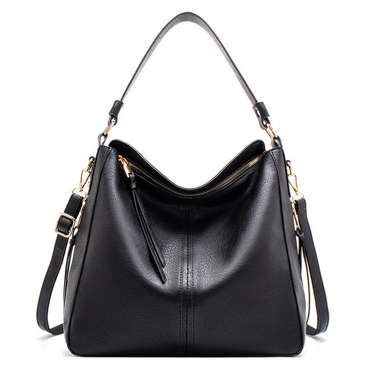 Levoire | Sac Hobo En Cuir Noir
