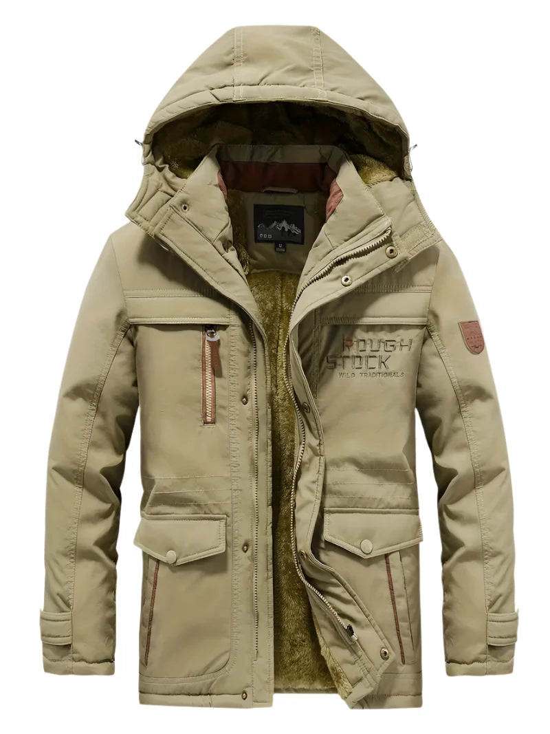 Levoire | Parkas À Capuche Imperméables À Manches Longues Avec Poches Khaki