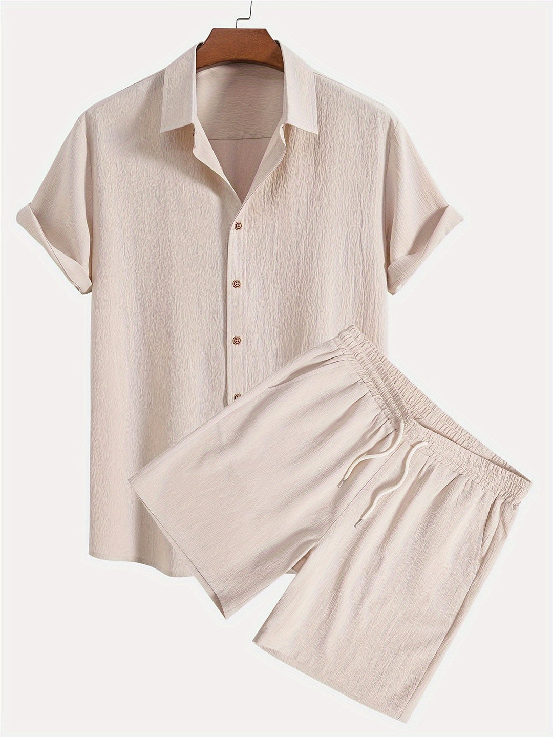 Levoire | Classique Tenue D'Été Avec T-Shirt Et Shorts Couleur kaki