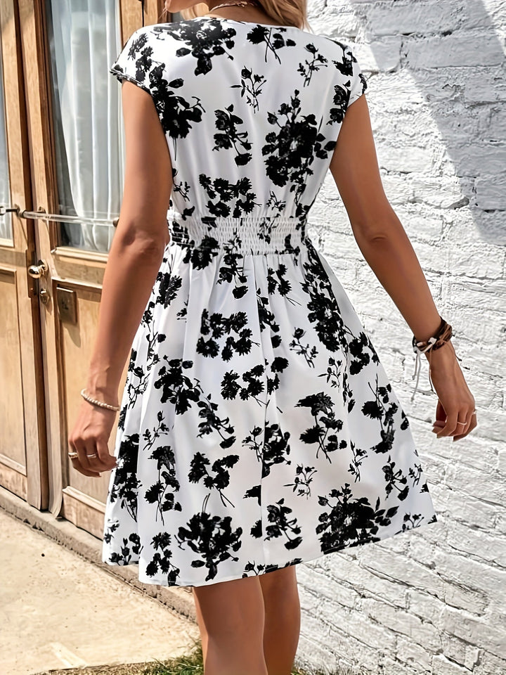 Levoire | Robe à fleurs blanches