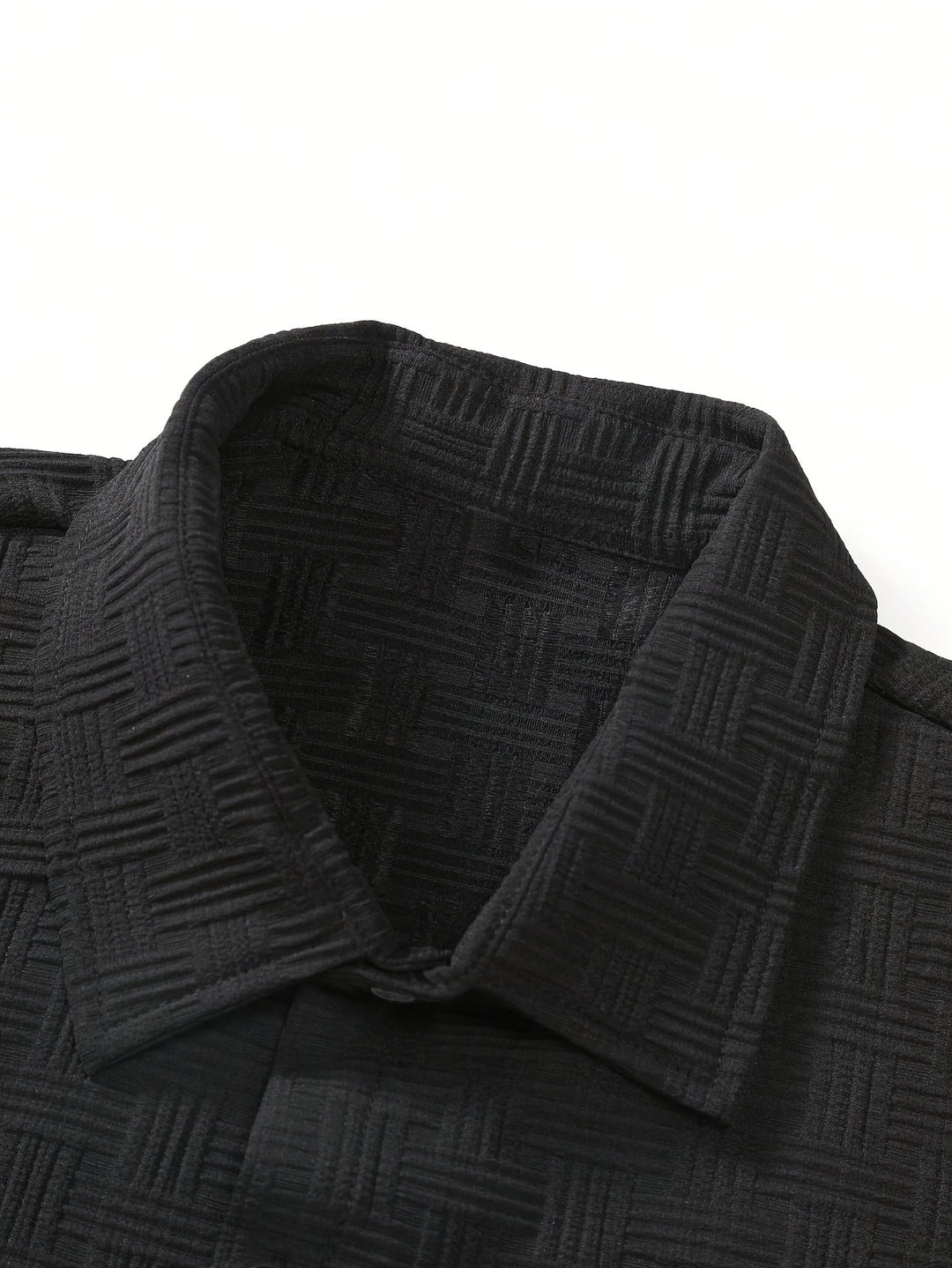 Levoire | Costume Rayé Pour Hommes Avec Col Rétro Et Manches Courtes