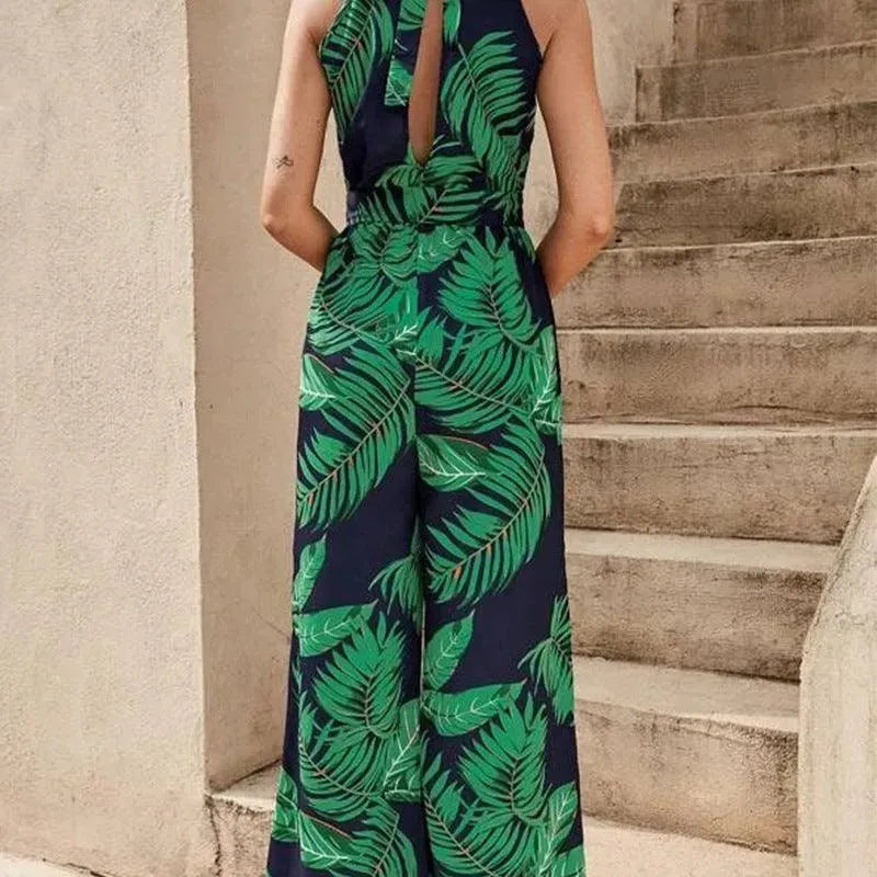 Levoire | Veste à jambes larges, avec encolure ronde, sans manches et taille haute
