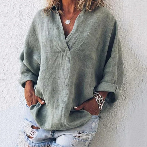 Levoire | Rento Long Sleeve V Neck Shirt Mer Comfort