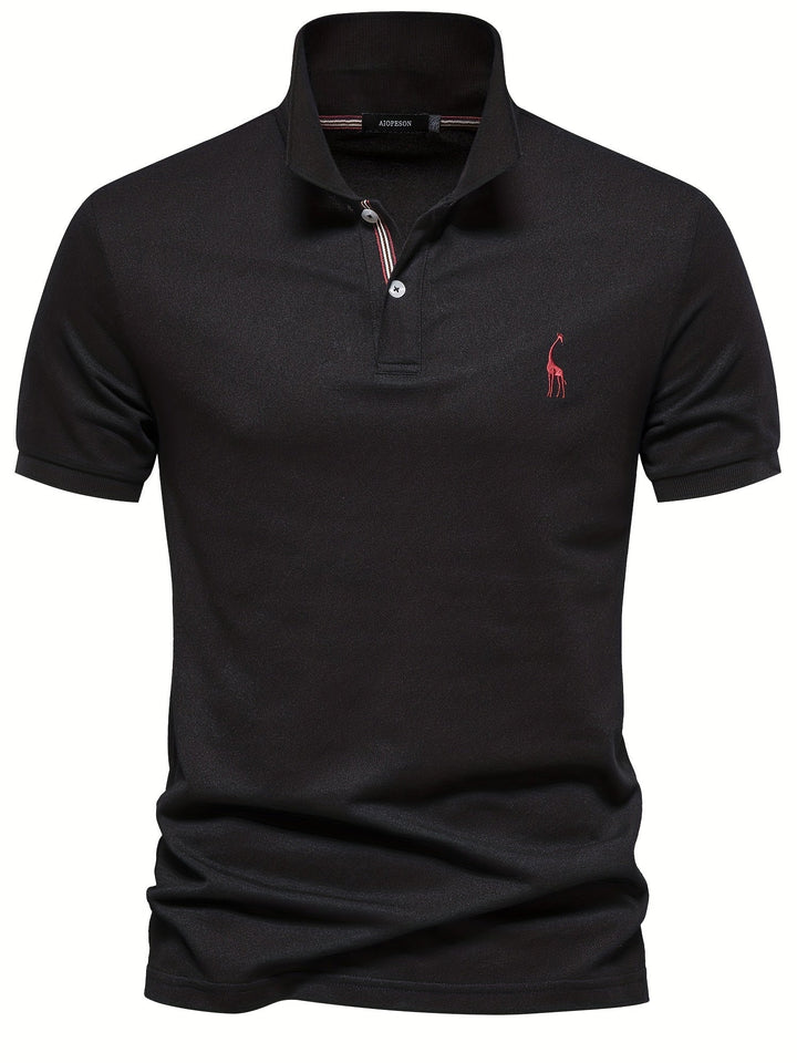 Levoire | Chemise Pour Hommes Unie Avec Motif De Girafe