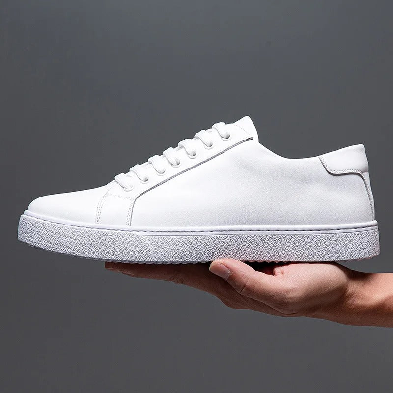 Levoire | Baskets En Cuir Pour Homme Blanc