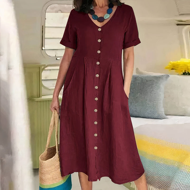 Levoire | Robe Vintage A-line Bordeaux