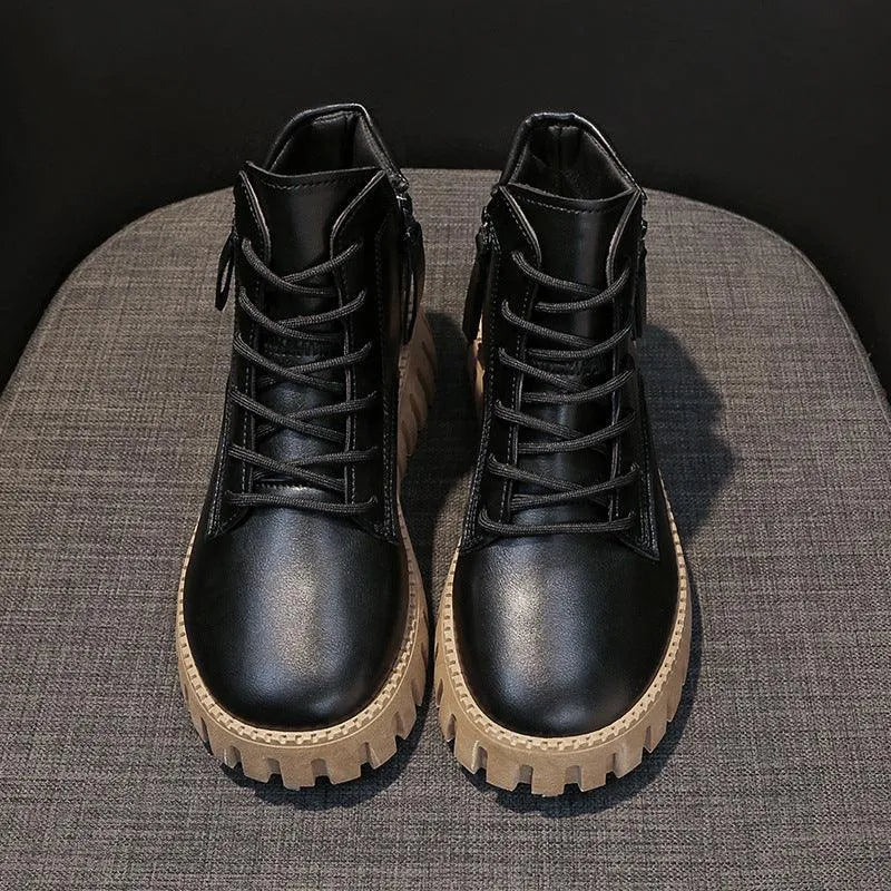 Levoire | Bottes à plateforme haute Korkokenkä pour femmes Noir
