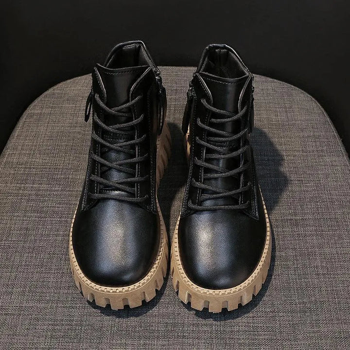 Levoire | Bottes à plateforme haute Korkokenkä pour femmes Noir