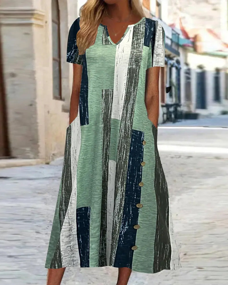 Levoire | Robe à imprimé graphique Vert